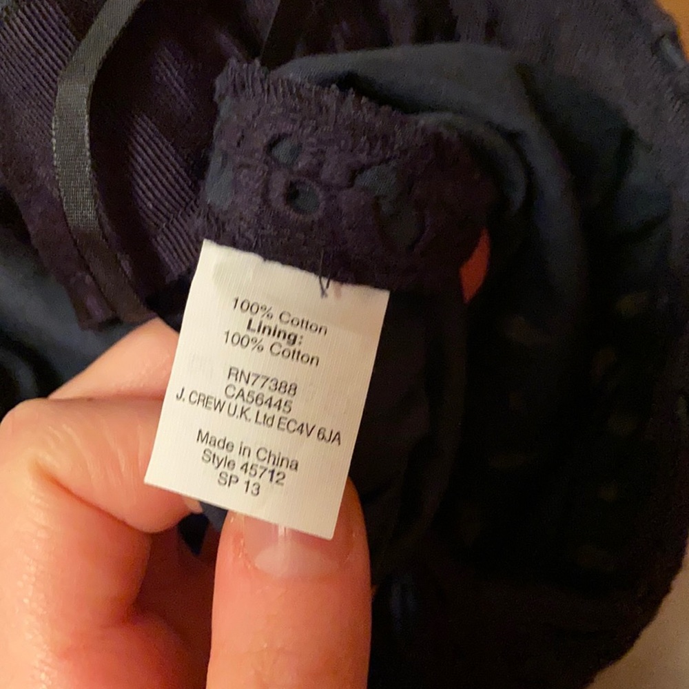 J.Crew Factory Exploded Eyelet Lace Mini Skirt - Picture 3 of 5